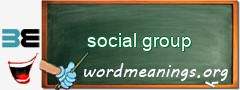 WordMeaning blackboard for social group